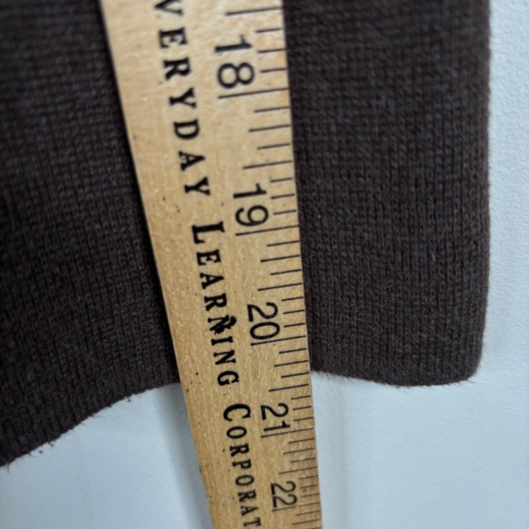 QUINCE 100% Organic Cotton Knit Blazer M Taupe Brown Pockets Classic Minimalist - Picture 10 of 11